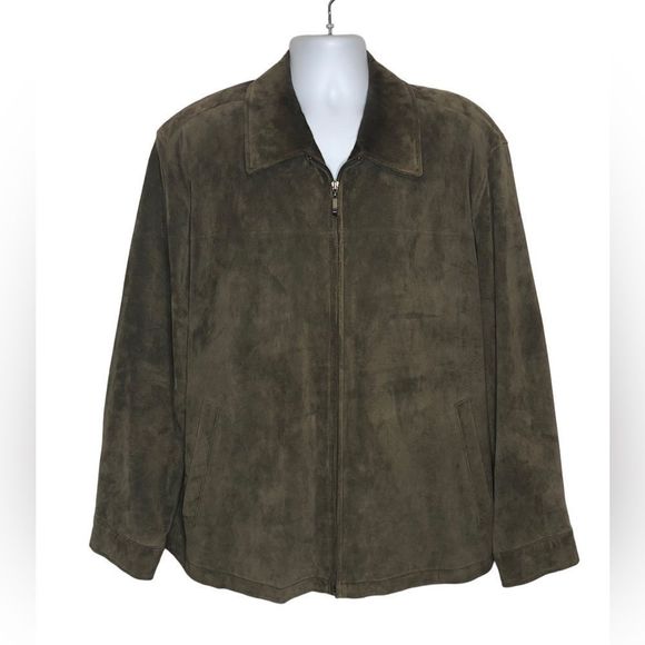 Roundtree & Yorke Other - Roundtree and Yorke Luxury Suede Leather Mens Jacket Size XL retails $295 Brown